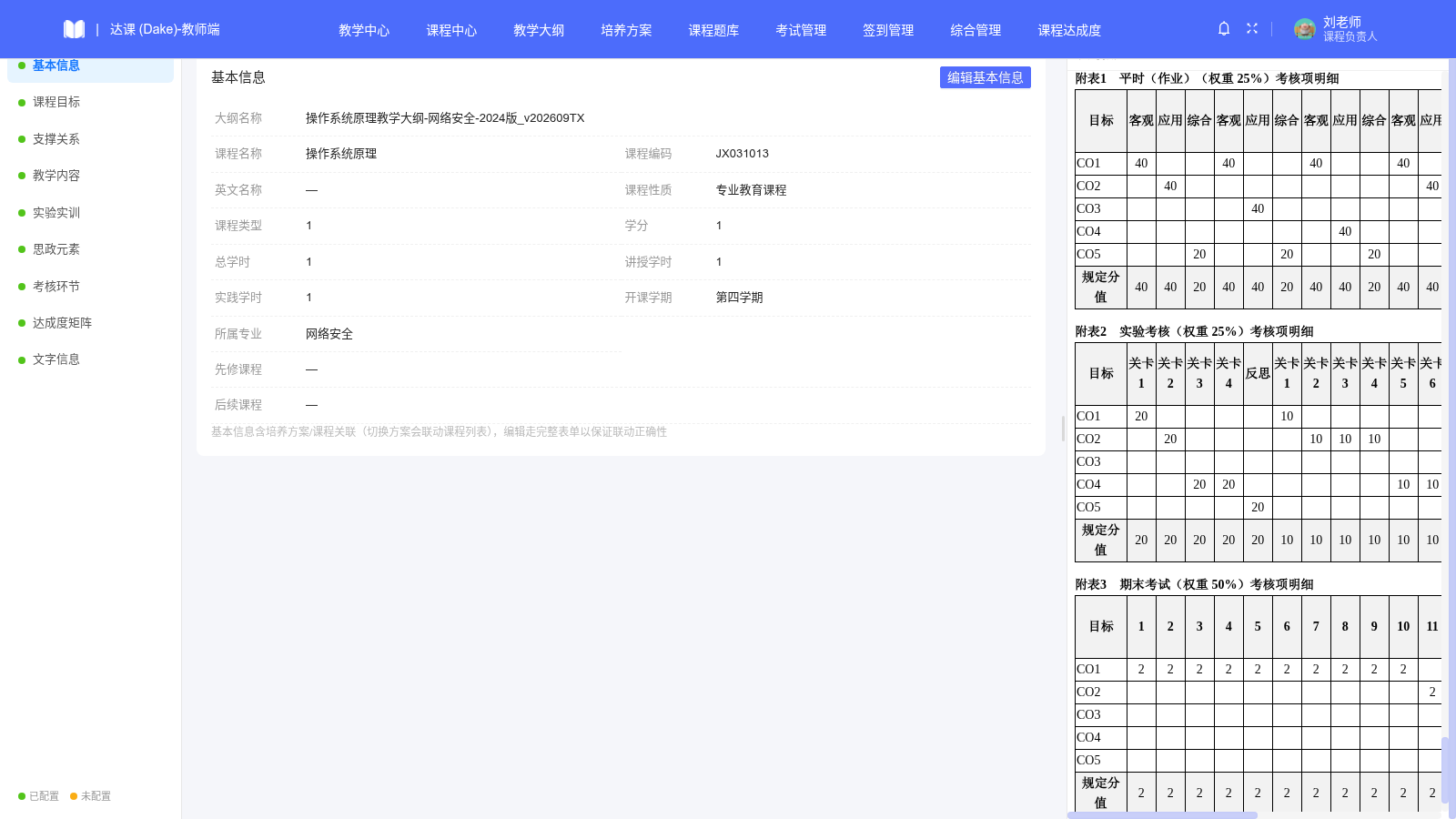 数据驱动的附件支撑关系表